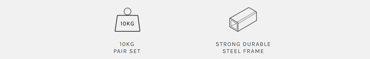 Fitness equipment icons